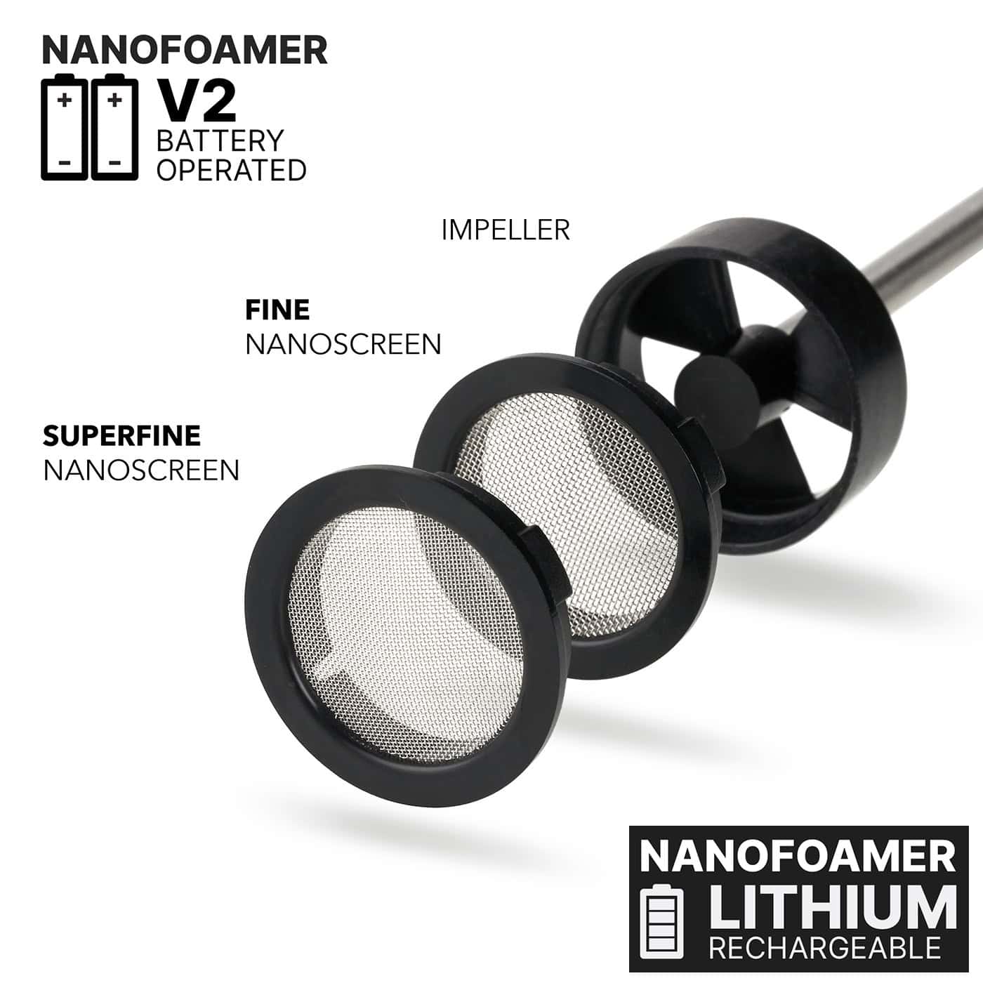 STARESSO SP-300 ＋ NanoFoamerリチウム Nanofoamer V2 & Lithium - Flair Espresso