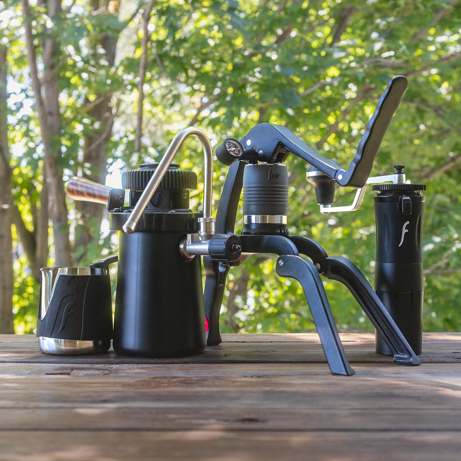 Flair GO Grounds Black エスプレッソメーカー Steam Travel Kit PRO | Flair 2GO | Flair Espresso