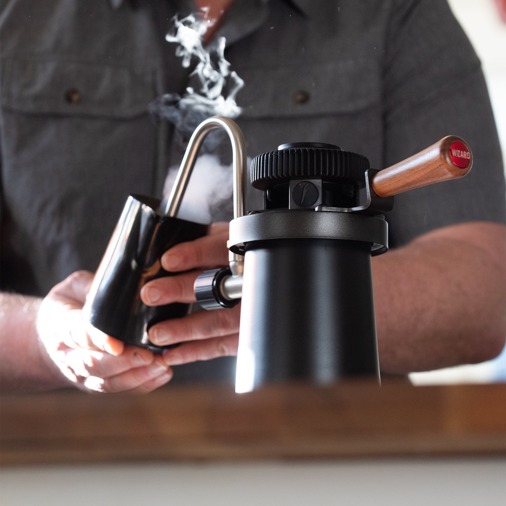 新品未使用flairwizardmilksteamerフレアウィザードスチーマー Flair Wizard Steamer | Stovetop Milk Steamer | Latte Art Microfoam