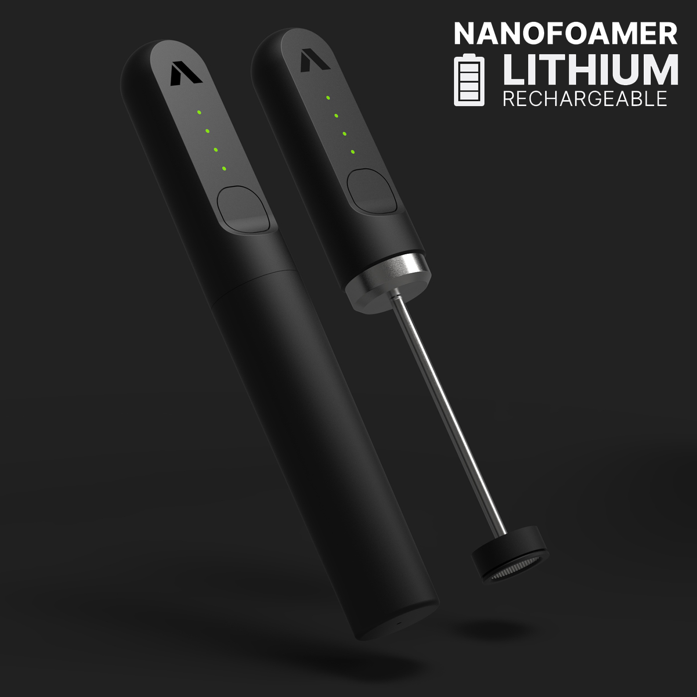 Rechargeable Nano Foamer Frother Black